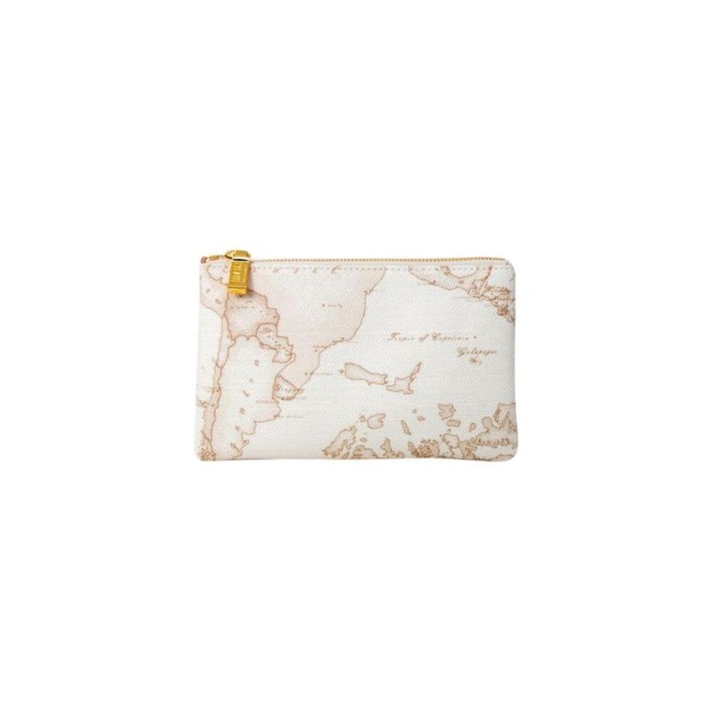 Alviero Martini Prima Classe White Cotton Clutch Women's Bag